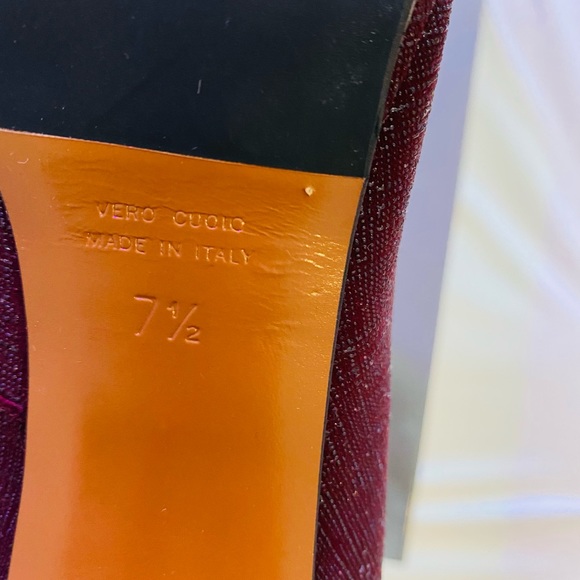 Aquatalia Vero Cuoio Maroon Pumps - Picture 10 of 11